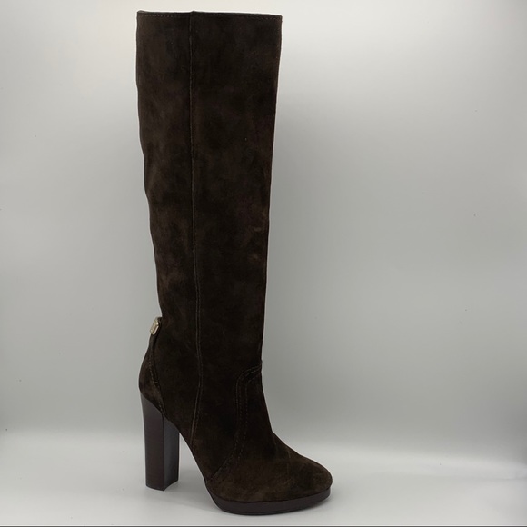 Coach Ambar Knee High Suede Boots, Size 5 - Picture 1 of 8